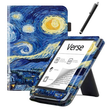 ETUI SKÓRZANE GRAFIKA do Pocketbook Verse / Verse Pro + RYSIK