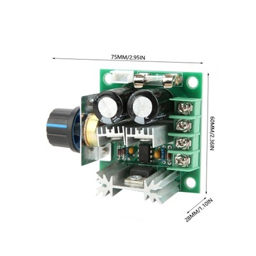 REGULATOR PWM OBROTÓW SILNIKA DC 12V-40V 10A