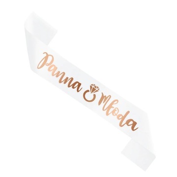 РУШКА ДЛЯ МАЛЬЧИЧНИКА НЕВЕСТЫ, белый, РОЗОВОЕ ЗОЛОТО, РОЗОВОЕ ЗОЛОТО, 160 см