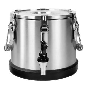 Termos obiadowy gastronomiczny cateringowy z kranem 10L stal nierdzewna