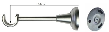 Karnisz METALOWY Akcesoria Wspornik pojedynczy 25