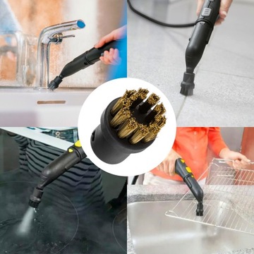 3x SZCZOTECZKI MOSIĘŻNE DO PAROWNICY KARCHER SC 1 2 3 4 5 szczoteczka PUREY