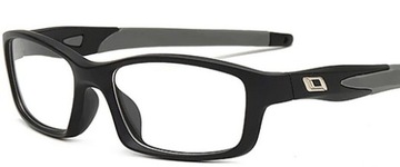 OKULARY KOREKCYJNE sportowe SZARE plusy +4.5