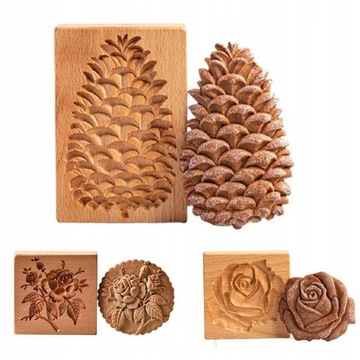 3D stempel do ciastek drewniane foremki do ciastek
