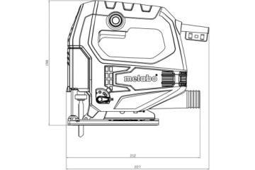 Лобзик Metabo 450W в кейсе STEB 65 Quick Set
