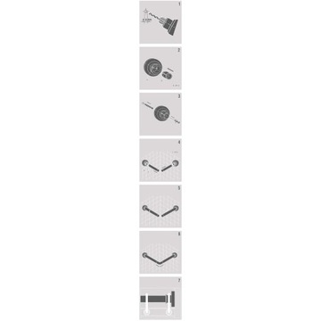 Душевой штанга Sealskin Connected, хромированная