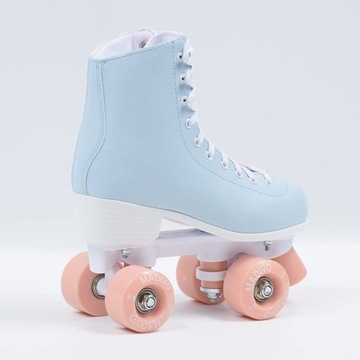 WROTKI KLASYCZNE RETRO PASTEL DLA DZIECI I DOROSŁYCH ABEC-7 KAUCZUKOWE KOŁA