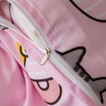 Постельное белье 160x200 + 2 наволочки 70x80 Комплект постельного белья дизайн KOTKI Pink