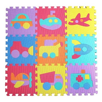 KOLOROWE PUZZLE PIANKOWE mix MATA PIANKOWA 10 szt.