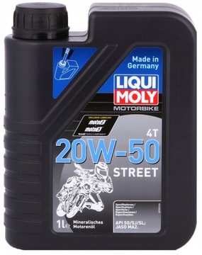 LIQUI MOLY - 1500 - MOTORBIKE 4T 20W50 STREET - 1L