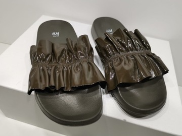 H&M buty damskie klapki rozmiar 38/39 wkładka 24,5cm