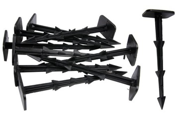 Шпильки Шпильки ЗУБЧАТЫЕ + прижимные шайбы ДЛЯ КРЕПЛЕНИЯ АГРО ТКАНИ 100 шт.