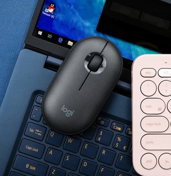 Бесшумная беспроводная мышь Logitech Pebble M350 черная