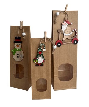 Пакеты бумажные для сыпучих продуктов 100шт20,5х7х4