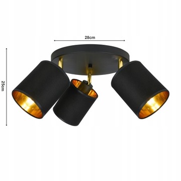 ПОТОЛОЧНЫЙ ПОДВЕСНОЙ СВЕТИЛЬНИК, ПОТОЛОЧНАЯ ЛЮСТРА, черный и золотой