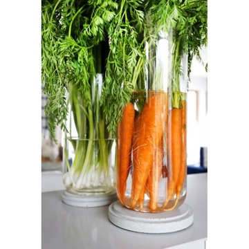 СТЕКЛЯННЫЙ АППАРАТ НА БЕТОННОМ ОСНОВАНИИ ваза Ø15,2x40см