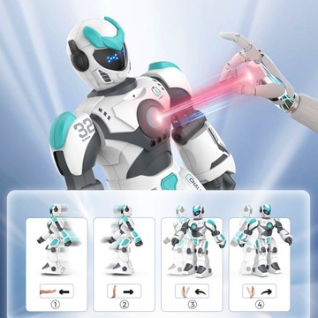 БОЛЬШОЙ ИНТЕРАКТИВНЫЙ РОБОТ С ДИСТАНЦИОННО ПРОГРАММИРУЕМЫМ ЖЕСТАМИ И ГОЛОСОВЫМ УПРАВЛЕНИЕМ СВЕТОДИОДОМ