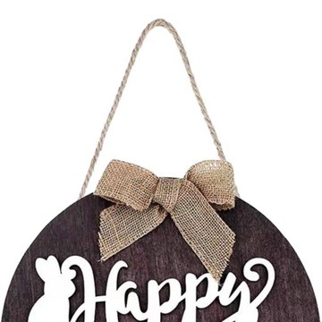 С Рождеством Христовым деревянный подвесной знак Пасхальное украшение с декоративным