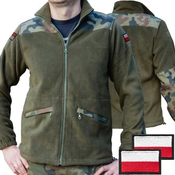 Polar Wojskowy KHAKI Bluza mundurowa Wojsko Olive r. L