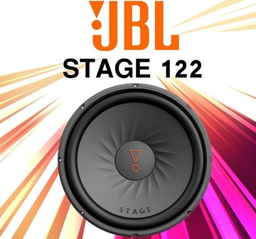 JBL STAGE 122 Rozmiar 300mm MOC MAX 1000W GŁOŚNIK SAMOCHODOWY RMS 250W