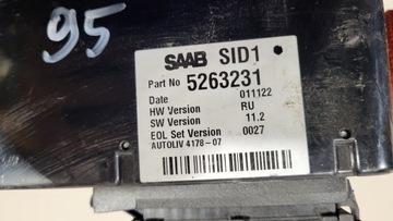 DISPLEJ PANEL SAAB 95 9-5 5263231