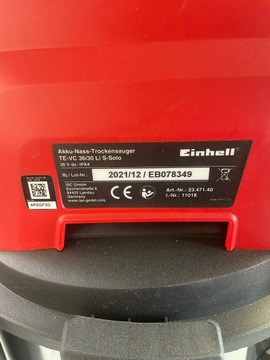 Промышленный пылесос Einhell Power X-Change 17H/27