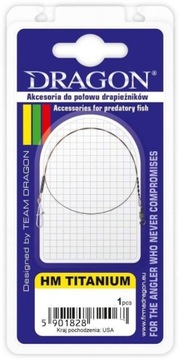 Przypon Dragon HM Titanium Braid 1x7 7kg 15cm