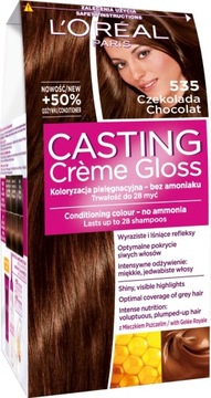 LOREAL CASTING CREME GLOSS FARBA 535 CZEKOLADA
