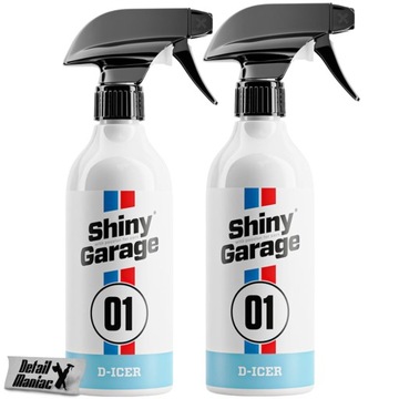 2x Shiny Garage D-Icer 500ml odmrażacz do szyb