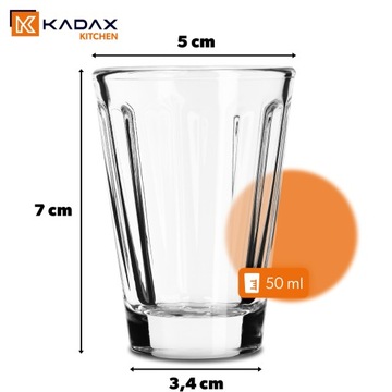 СТАКАНЫ ДЛЯ ВОДКИ 50мл НАБОР СТАКАНОВ 12 шт.