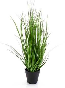 Trawa sztuczna w doniczce ozdobna 40 cm zielona
