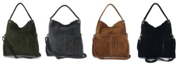 Итальянская сумка, большая сумка Vera Pelle Messenger Red