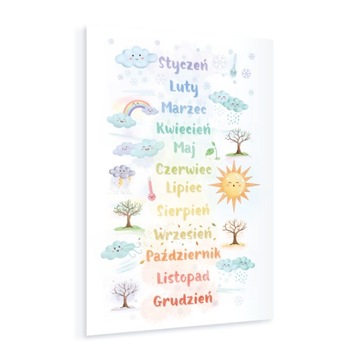 100 Zwierzątek dla Dzieci - PLAKAT Edukacyjny - MONTESSORI - 30x40 cm