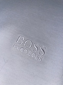 Polo Hugo Boss Biała koszulka Logo Bawełna XXL