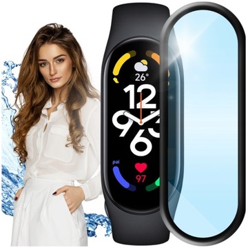 SZKŁO HYBRYDOWE do XIAOMI MI BAND 7 (lepsze niż FOLIA OCHRONNA do OPASKI)