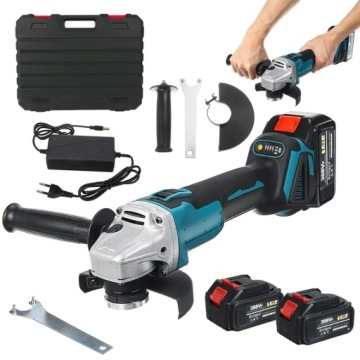 АККУМУЛЯТОРНАЯ УГЛОВАЯ ШЛИФОВАЛЬНАЯ МАШИНА 125 мм АККУМУЛЯТОРНАЯ БЕСЩЕТОЧНАЯ 2X АККУМУЛЯТОРНАЯ БАТАРЕЯ