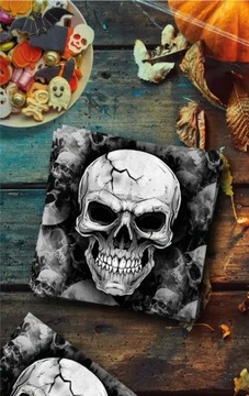 Serwetki papierowe Czaszki 33x33cm Halloween dekoracja ozdoba
