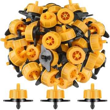 50 капельниц-эмиттеров с компенсацией давления, производительность 2 л/ч, диаметр 4 мм, ирригация