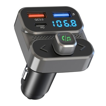 BC95 Car MP3 Music Player PD Type-C+Dual USB Charger Bluetooth Hands-free