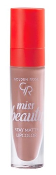 GOLDEN ROSE MATOWA POMADKA DO UST MISS BEAUTY 01