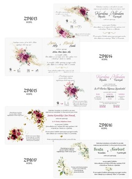 КЛАССИЧЕСКИЕ ГЛАМУРНЫЕ СВАДЕБНЫЕ ПРИГЛАШЕНИЯ «ЗП»