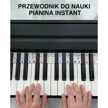 Съемные этикетки для нот для фортепиано для обучения начинающих детей.