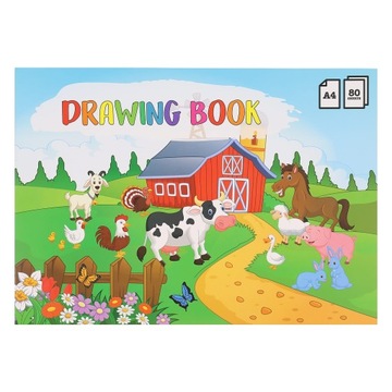 Szkicownik Blok Papier dla dzieci 80 ark. A4 biały