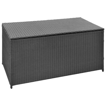 vidaXL Garden Box Черный 120 x 50 x 60 см PE Ротанг