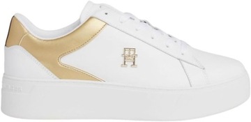 TOMMY HILFIGER DAMSKIE BUTY SPORTOWE BIAŁO ZŁOTE ROZMIAR 41 FWOFW08073