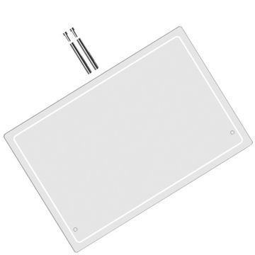 Biurko z przezroczystą tablicą do pisania