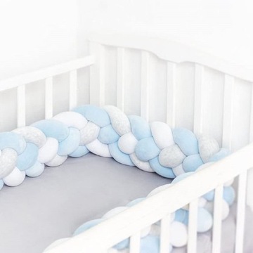 Высокий плетеный чехол для кроватки, пеленка, 360 см, 6 ремней, застежка