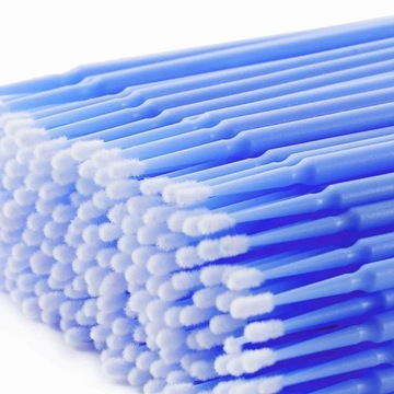 MICROBRUSH безворсовые аппликаторы для наращивания ресниц, 100 штук, зеленые