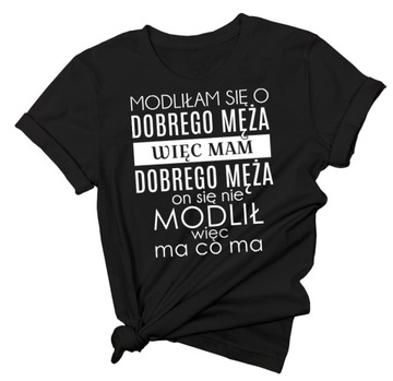 Śmieszna koszulka dla żony prezent ślubny L/XL