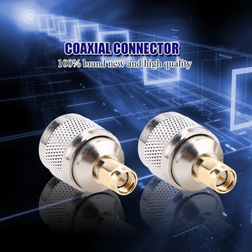 2 шт., разъем типа N к SMA, RF-разъем, коаксиальный IP-адаптер